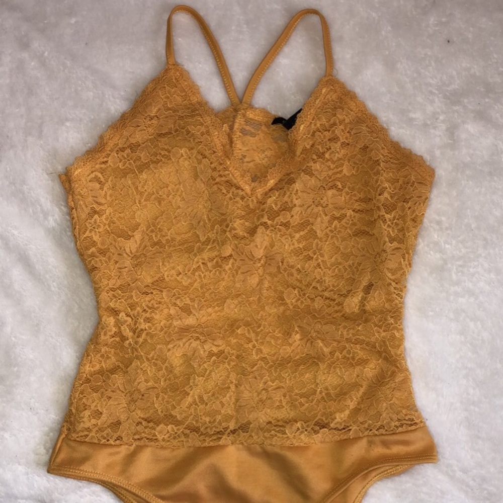 Mustard coloured bodysuit